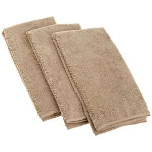   Design Imports CAMZ76294 Taupe Microfiber Cleaning Towel, (Pack of 3