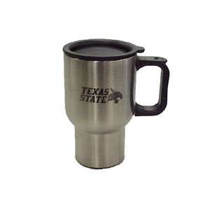   Travel Mug/Stainless Steel/Texas State & Supercat: Sports & Outdoors