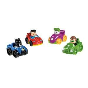    Price Little People DC Super Friends Wheelies 4 Pack: Toys & Games