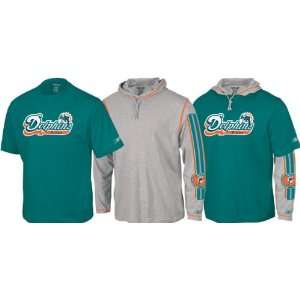  Miami Dolphins Youth Long Sleeve Hooded Tee Combo Pack 