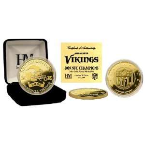   VIKINGS NFC Champs Super Bowl XLIV GOLD COIN: Sports & Outdoors