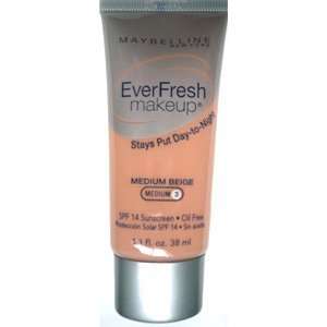  Maybelline EverFresh Makeup Medium Beige   1.3 Oz. Beauty