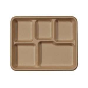   Compartment Compostable Cafeteria Trays, 400 Count