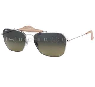 RAY BAN RB 3415Q 003/28 Aviator CRAFT CARAVAN Leather Collection Gold 