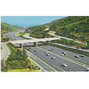    POSTCARD   HOLLYWOOD FREEWAY   CAHUENGA PASS: Everything Else