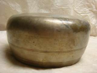 Very Rare Antique Mani F Chakra Healing Singing Bowl  
