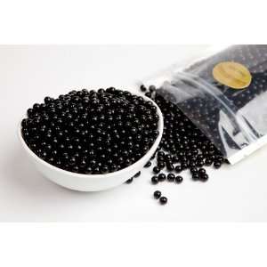 Black Sugar Candy Beads (1 Pound Bag)  Grocery & Gourmet 