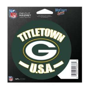  Green Bay Packers Official Logo 4 Car Magnet: Sports 