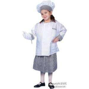  Childs Girl Chef Costume (Size:Small 4 6): Toys & Games
