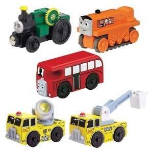  Thomas and Friends Wooden Railway Roadway Vehicles 5 pc 