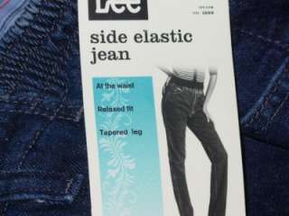 NWT LEE AT THE WAIST SIDE ELASTIC JEAN WITH STRETCH 18 MED  