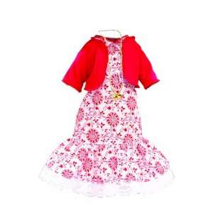   Les Cheries 13 inch Fashion Red Dress & Cardigan Set: Toys & Games