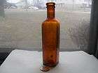 HONEY AMBER COFFEE BOTTLE   1890S  