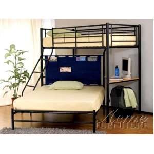 Winoma Twin/Full Bunk Bed with Study Desk by Acme 