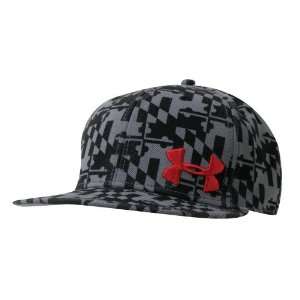 Under Armour Stretchfit Chief Cap, Black/Grey, Large:  