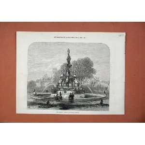  1873 Stewart Memorial Fountain Glasgow Scotland Art: Home 