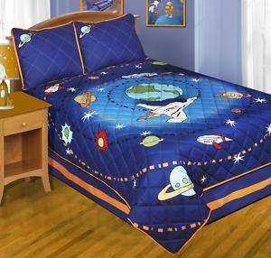PC JOURNEY INTO SPACE full SIZE QUILT BED SET NEW  