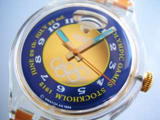 Name: STOCKHOLM 1912 Swatch number: SAZ103 Diameter case: 36 mm 