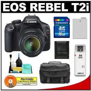  Canon EOS Rebel T2i Digital SLR Camera & 18 55mm IS Lens 