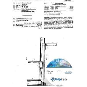  NEW Patent CD for CANTILEVER STORAGE RACK 