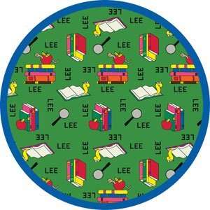  Bookworm School Rug   Spanish   77 Round: Home & Kitchen