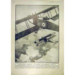   Haviland Bi Plane Sketch Straff Zeppelin 1917