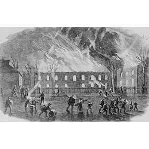  U.S. Arsenal Burns at Harpers Ferry, from Harpers Weekly 