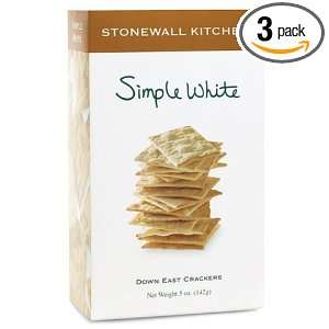 Stonewall Kitchen Simple White Crackers: Grocery & Gourmet Food