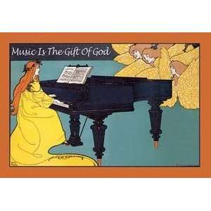   printed on 20 x 30 stock. Music is the Gift of God: Home & Kitchen