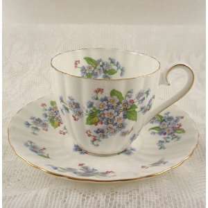Royal Tuscan China FORGET ME NOT Tea Cup & Saucer:  Kitchen 