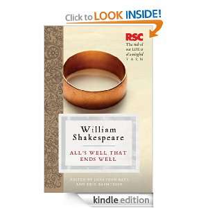 Alls Well that Ends Well (Rsc Shakespeare): William Shakespeare, Eric 