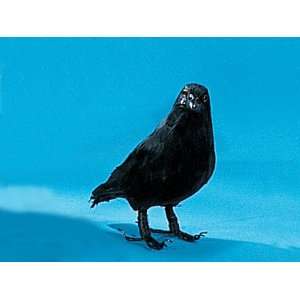  7 Standing Crow Bird Furry Animal Figurine: Toys & Games