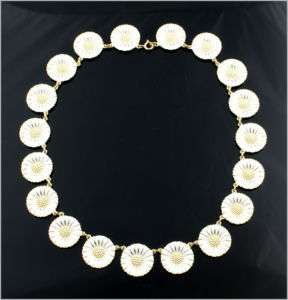Georg Jensen Gilded Silver Necklace DAISY   18 mm  