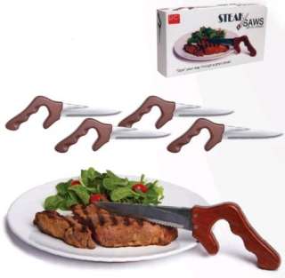 Steak Saws Knife Set   4 Pack NEW! Great Gift For Him!  