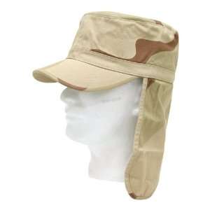   FOREIGN LEGION SUN GARDEN CAP FLAP HAT (DESERT, L / XL) Sports