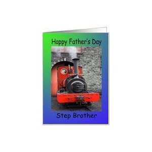 Step Brother Fathers Day Steam engine Card