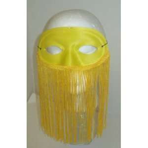  Yellow Masquerade Beard Costume Accessory Mask Fancy 