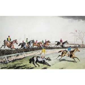 Steeplechase Pl3 Etching Laporte, George Henry Reeve, R GA W Horse 