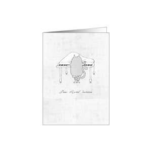  Piano recital cards   cat themed Card Health & Personal 