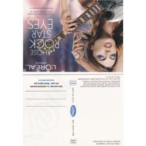  LOreal Those Rock Star Eyes Milla Jovovich Postcard Promo 