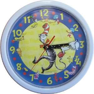  Cat In The Hat Dr. Seuss Wall Clock 