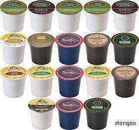   PACK Keurig 18 K CUPS DECAF ONLY COFFEE SAMPLER, Variety Assorted Lot