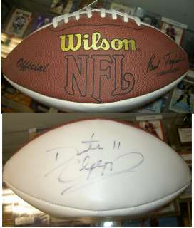 DAUNTE CULPEPPER AUTGRAPHED SIGNED WHITE PANEL FOOTBALL  