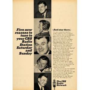  1965 Ad CBS Broadcasting Radio Station Arthur Godfrey 