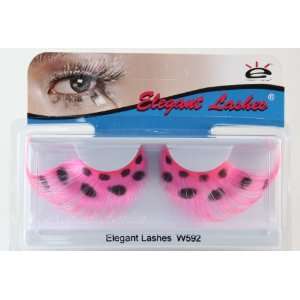  Elegant Lashes W592 Premium Color False Eyelashes (Pink 