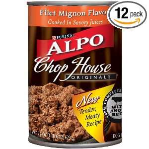 Purina Alpo Chop House Original Filet Mignon, 22 Ounce (Pack of 12 
