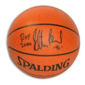 Elton Brand Autographed Indoor/Outdoor Basketball with ROY 2000 