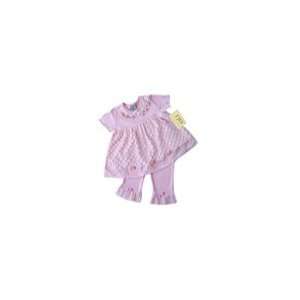  Boutique 2pc Pink Minky Dot Chenille Outfit by JoJo 