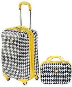 Heys HOUNDSTOOTH RETRO Carry On & Beauty Case YELLOW  