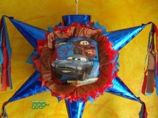 Pinata Cars 2 Disney Star Shape Festive Holds Candy  